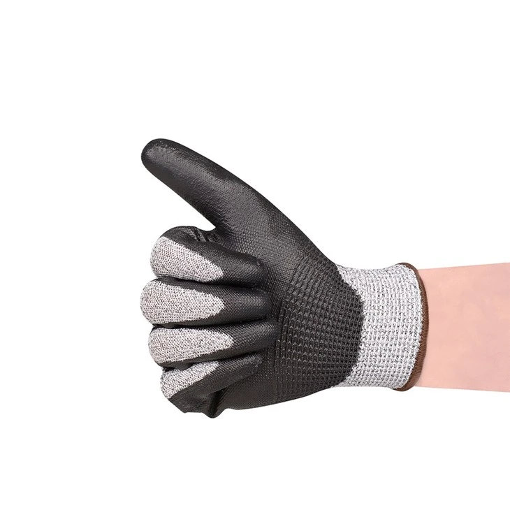 Cut Abrasion Supple Resilient Featherweight HPPE Gloves in Black best